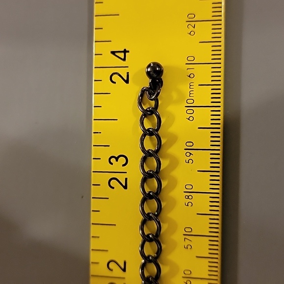 Vtg Inspired Clear & Milky White Faux Gemstones Black Necklace Great Condition! - Picture 16 of 16